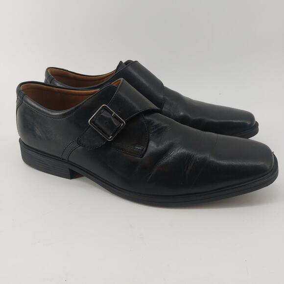 Men's Black Leather Oxfords - Picture 3 of 10